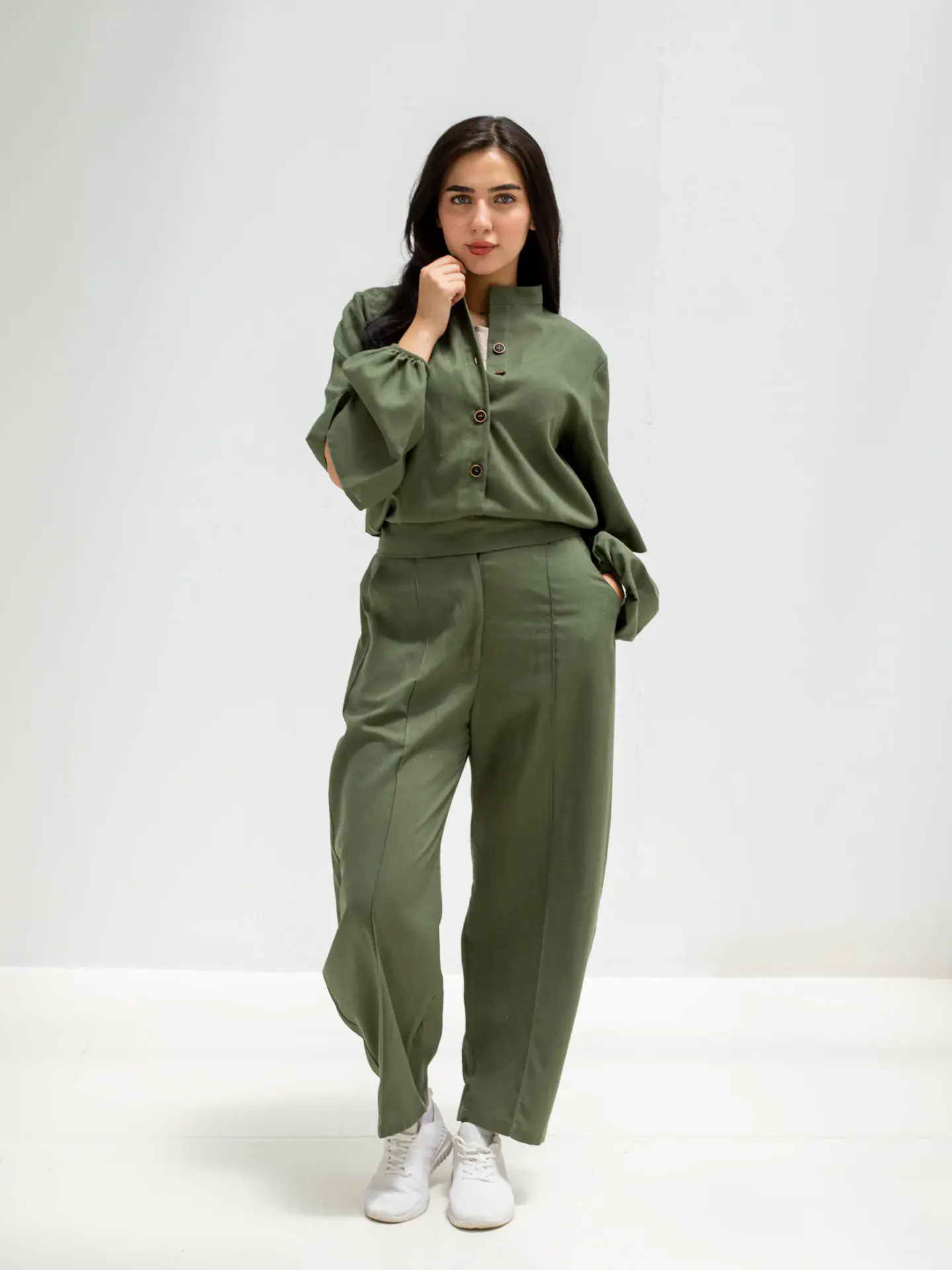 Pure Linen Jumpsuit — View 3
